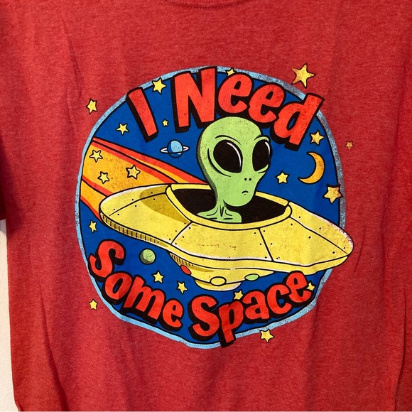 I Need Some Space red Mens size S t shirt - Picture 3 of 4